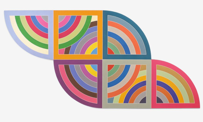 Cuadrados, círculos y semicírculos en la obra de Frank Stella